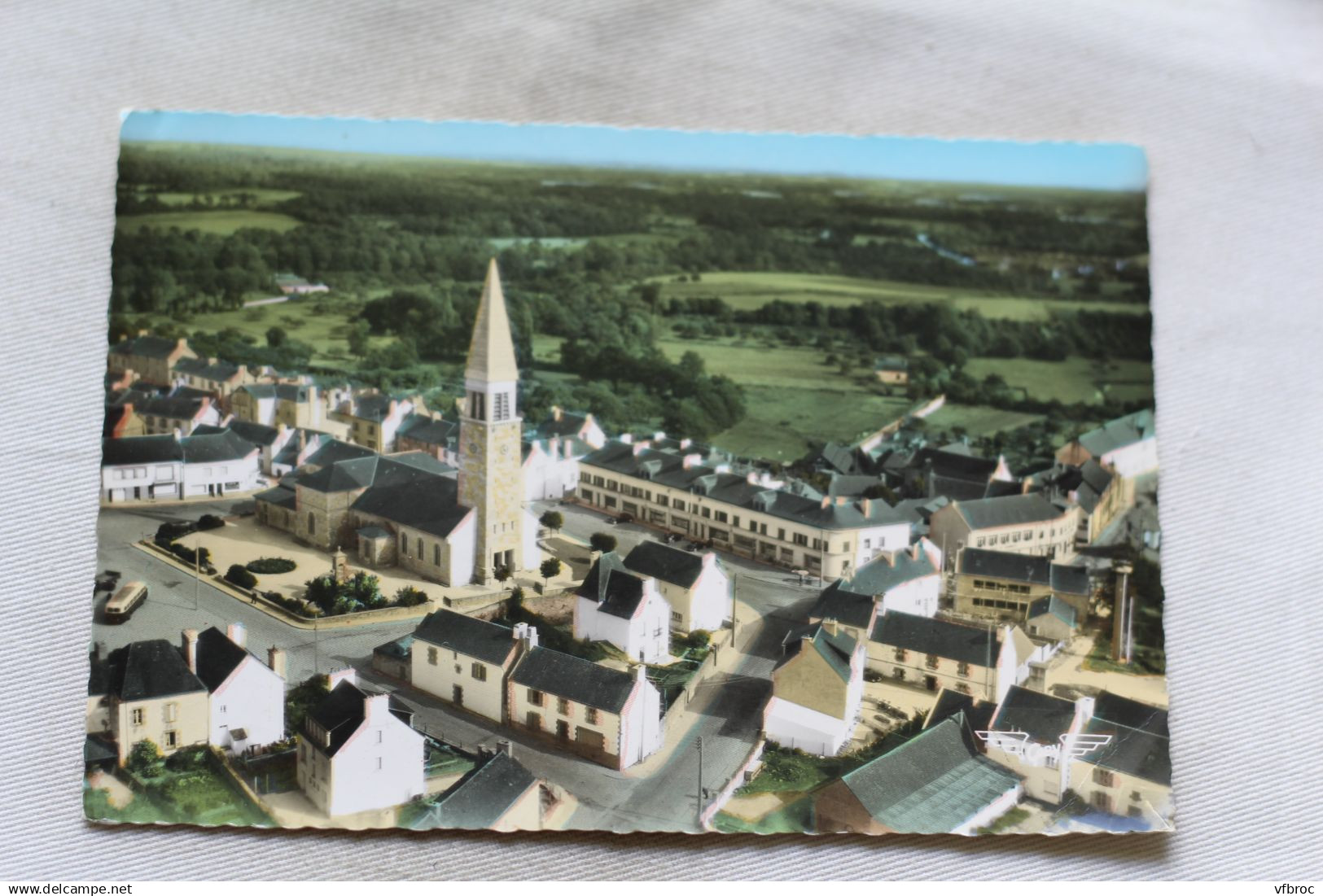 Cpm 1965, Guidel, l'église, Morbihan 56