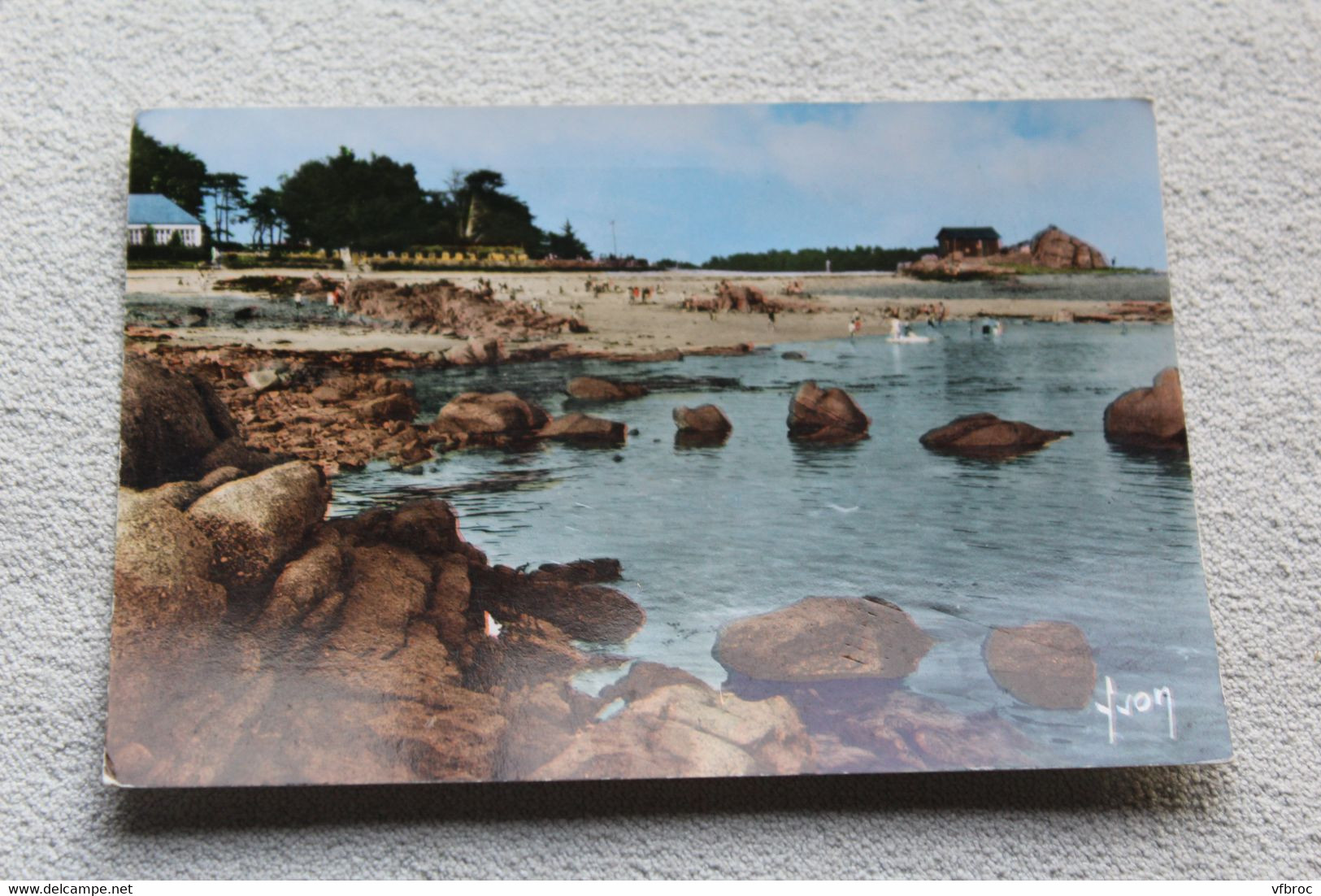 Cpm 1965, ile de Bréhat, la plage, cotes d'Armor 22