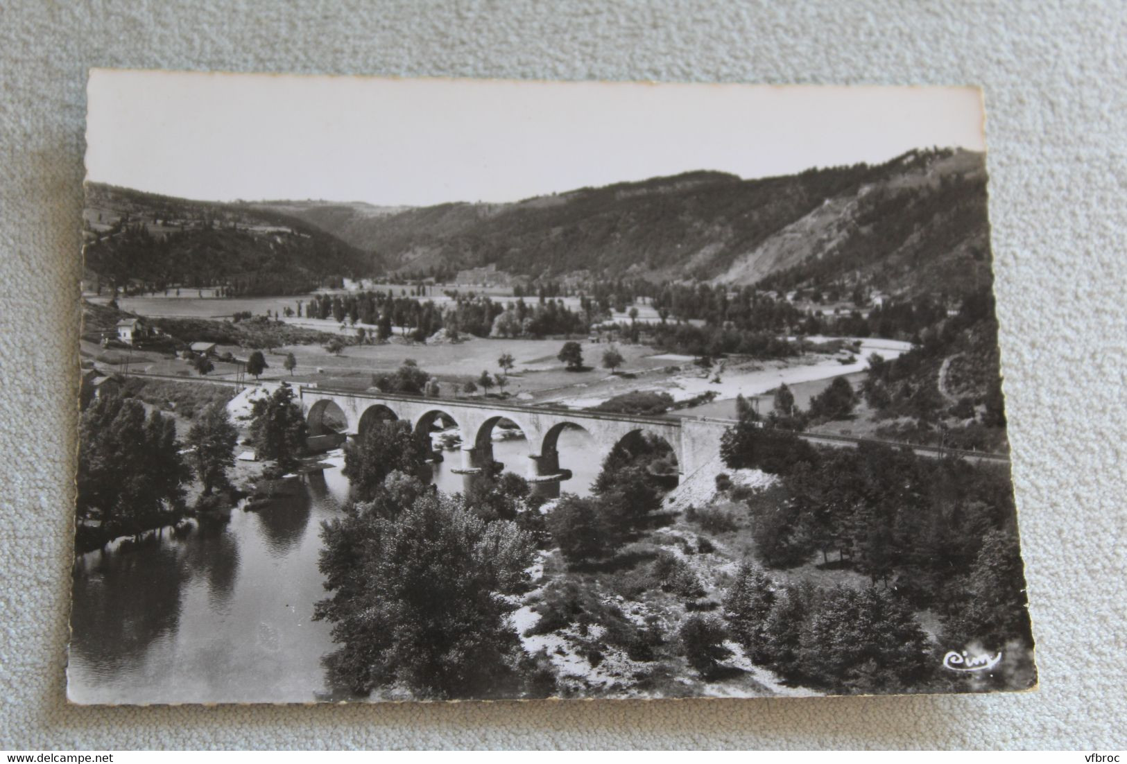 Cpm 1965 Retournac, le pont de Changues et le village de Cottier et de Vousse, haute Loire 43