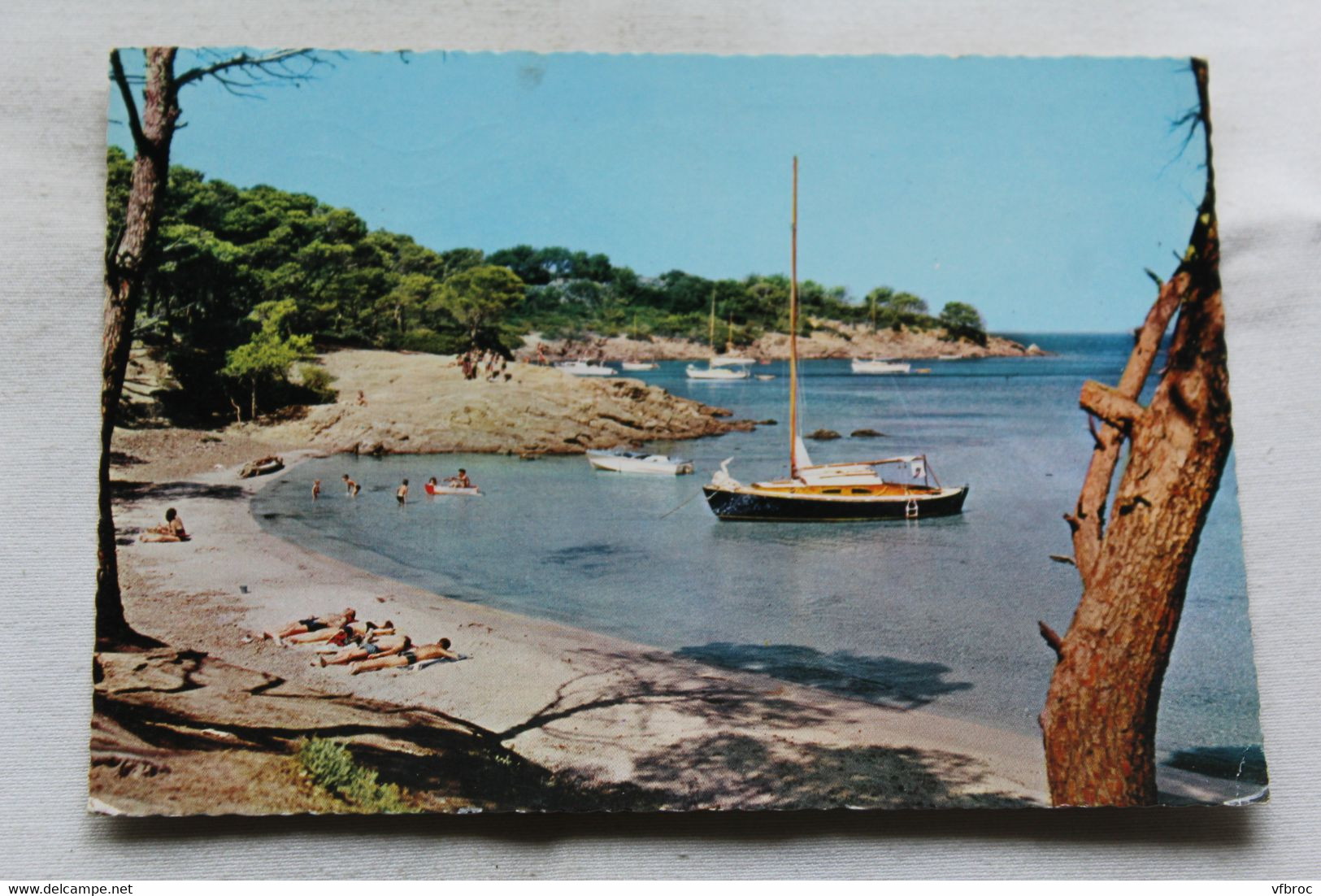 Cpm 1966, ile de Porquerolles, plage d'Argent, Var 83