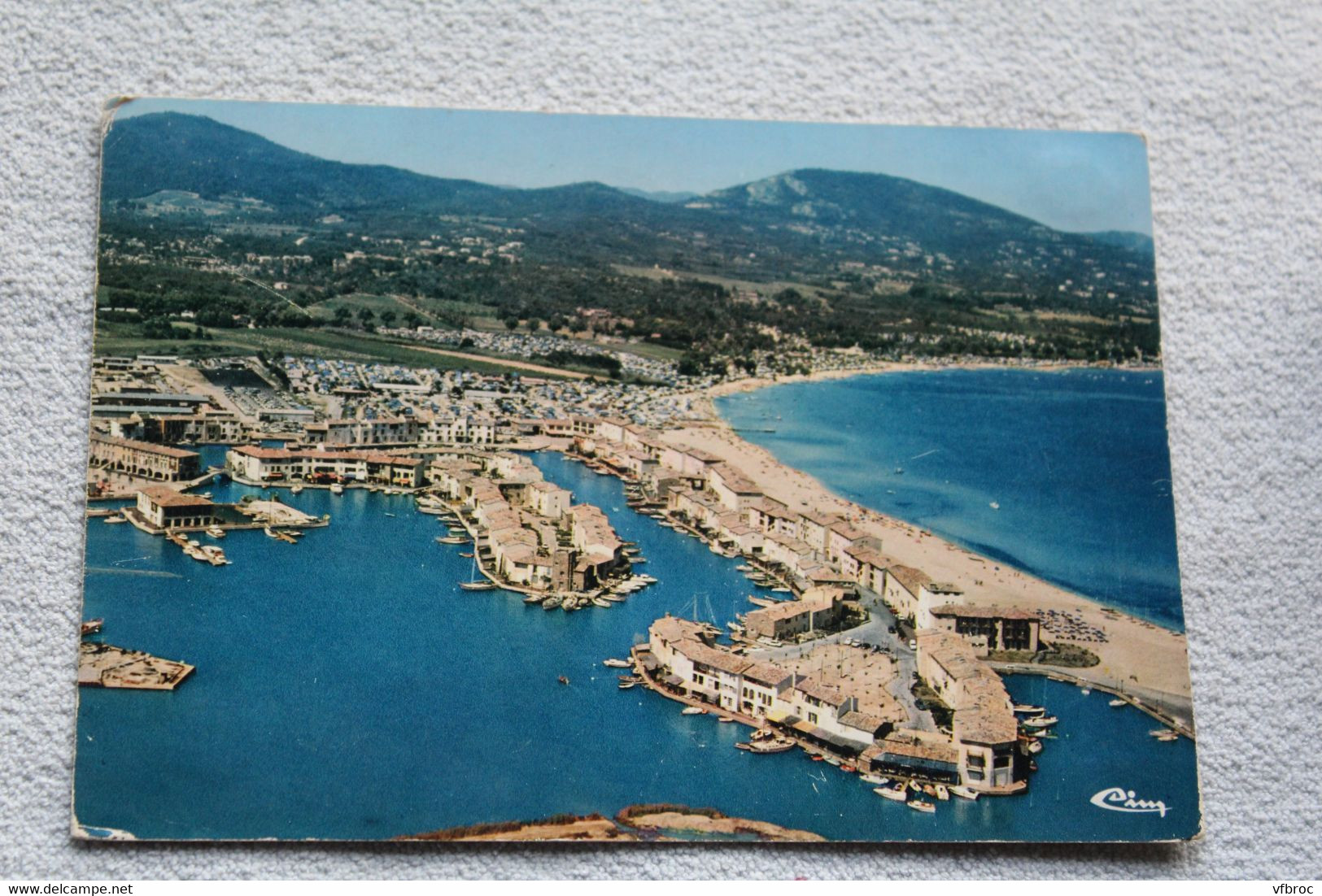 Cpm 1971, Port Grimaud, vue aérienne, Var 83