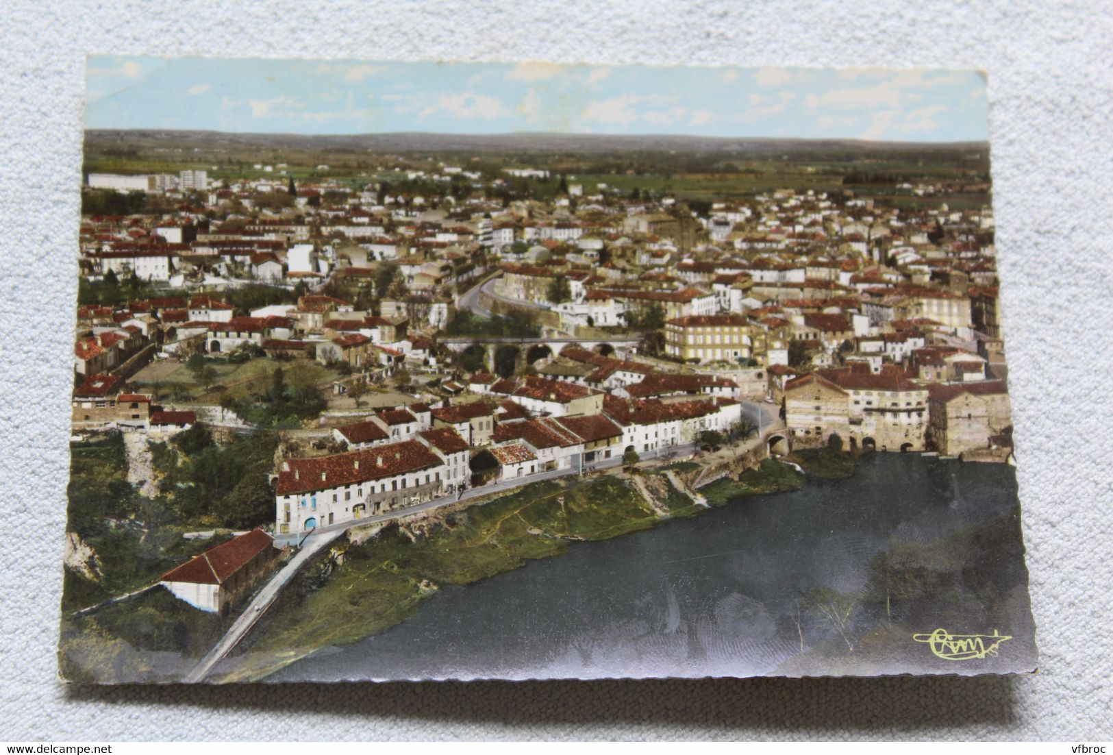 Cpm 1972, Gaillac, vue générale aérienne, Tarn 81