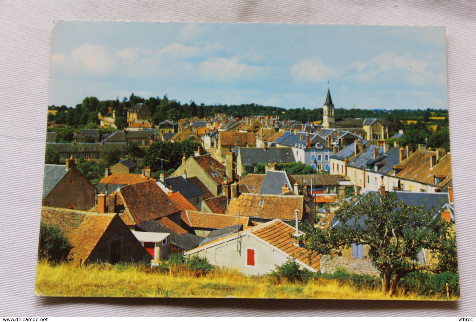 Cpm 1974, Chatillon en Bazois, vue générale, Nièvre 58