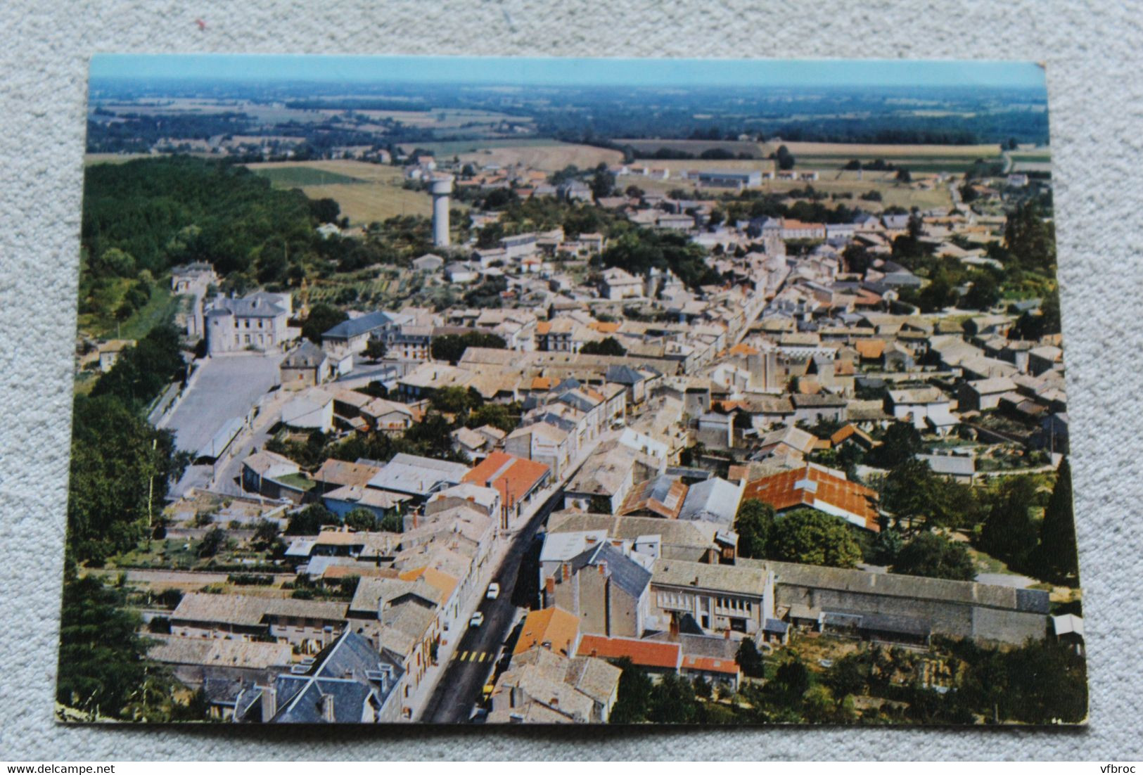 Cpm 1976, Couhé Vérac, vue générale aérienne, Vienne 86