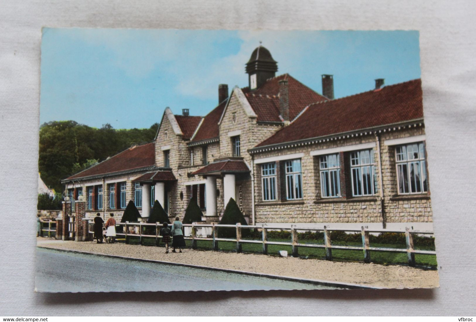 Cpm 1980, Auvers sur Oise, les écoles, Oise 60