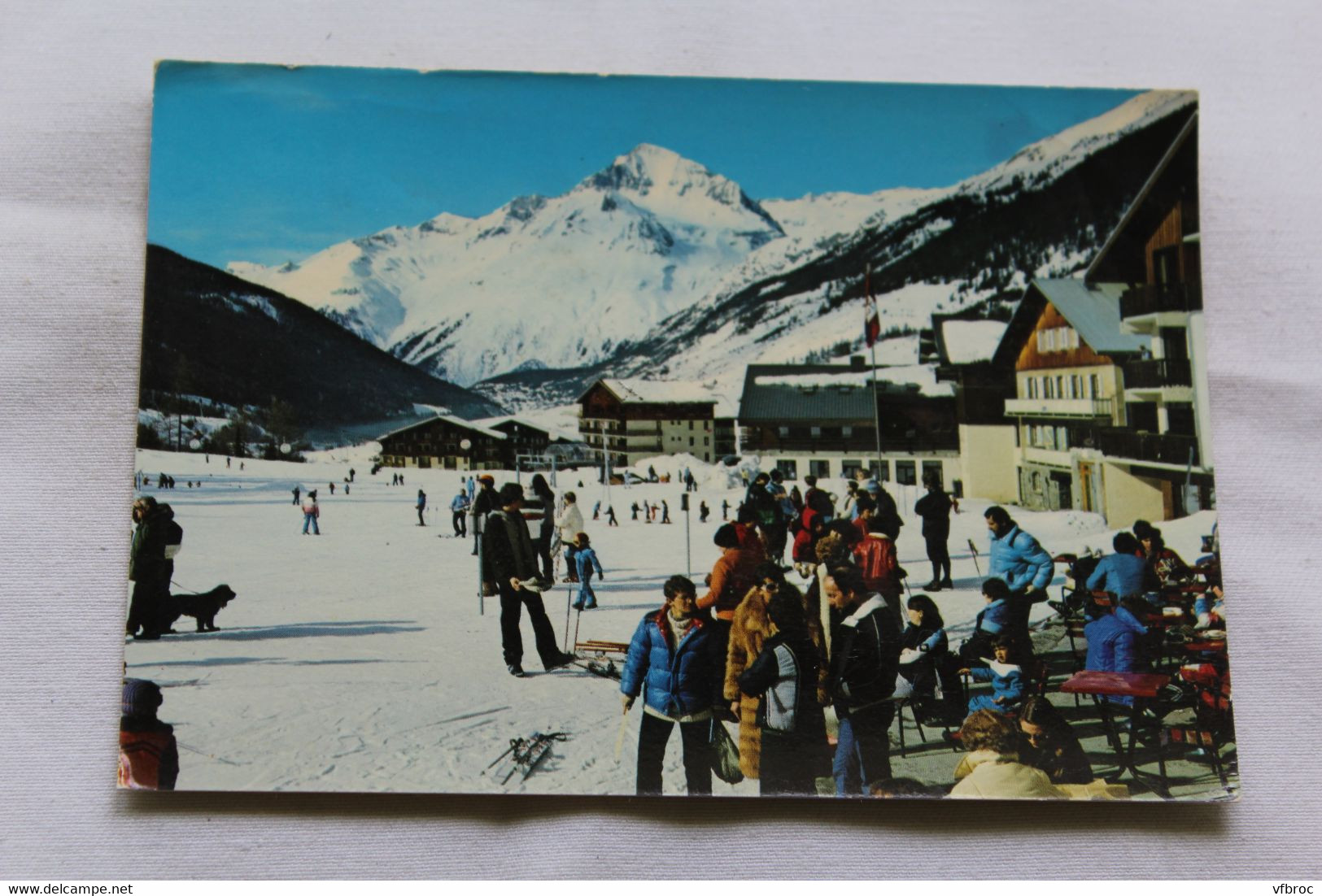 Cpm 1981, Val Cenis, Lanslevillard, départ des pistes, Savoie 73