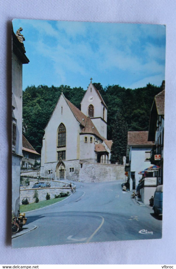 Cpm 1988, Ferrette, église saint Bernard d'Aoste, Haut Rhin 68