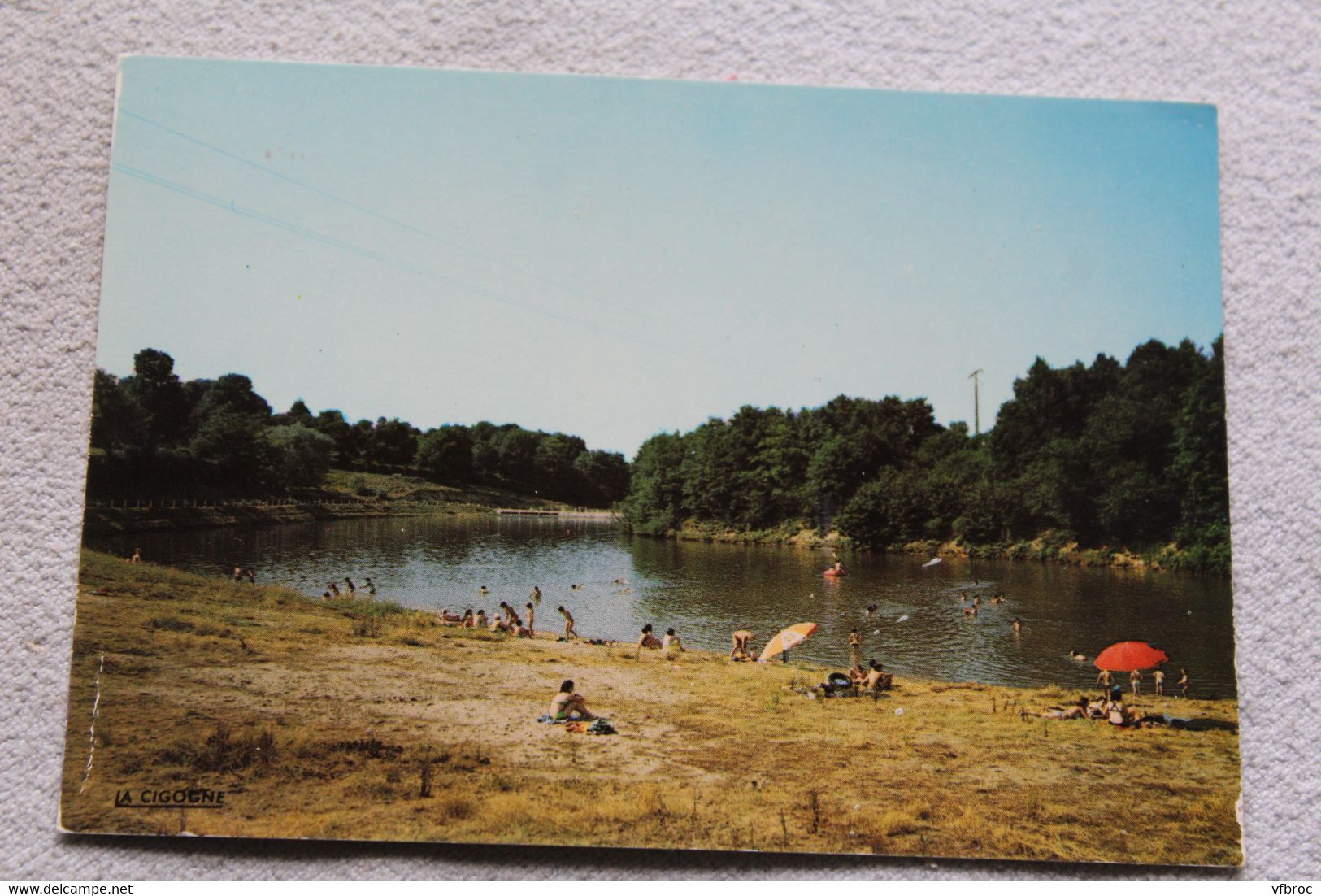 Cpm 1994, Evaux les bains, le plan d'eau, Creuse 23