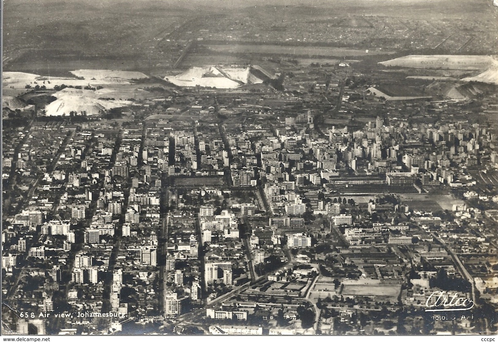 CPM Afrique du Sud Johannesburg vue aérienne