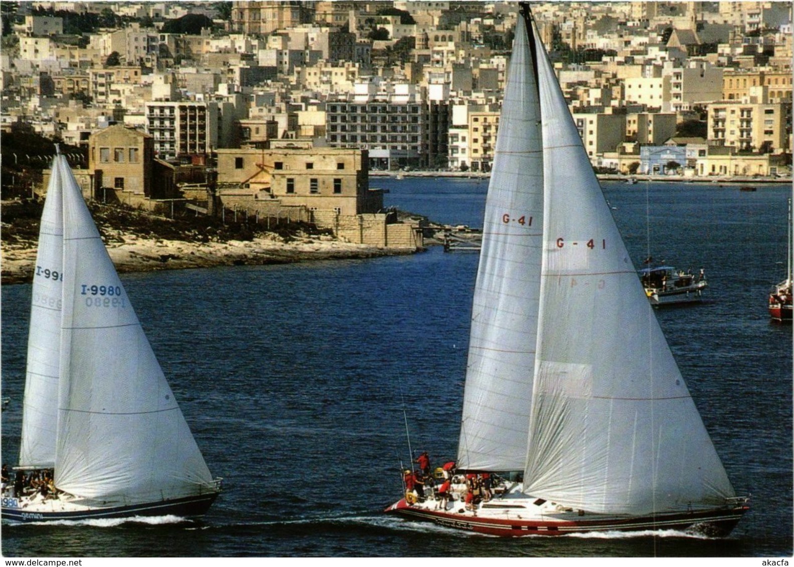 CPM AK Marsamxett Harbour ans Sliema MALTA (881471)