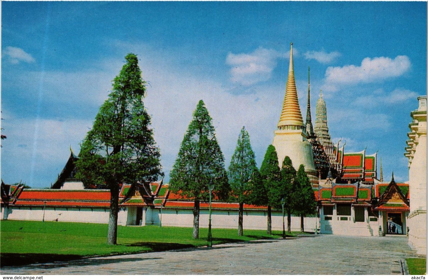 CPM AK THAILAND back-side of Emerald Buddha Temple Bangkok Thailand (345140)