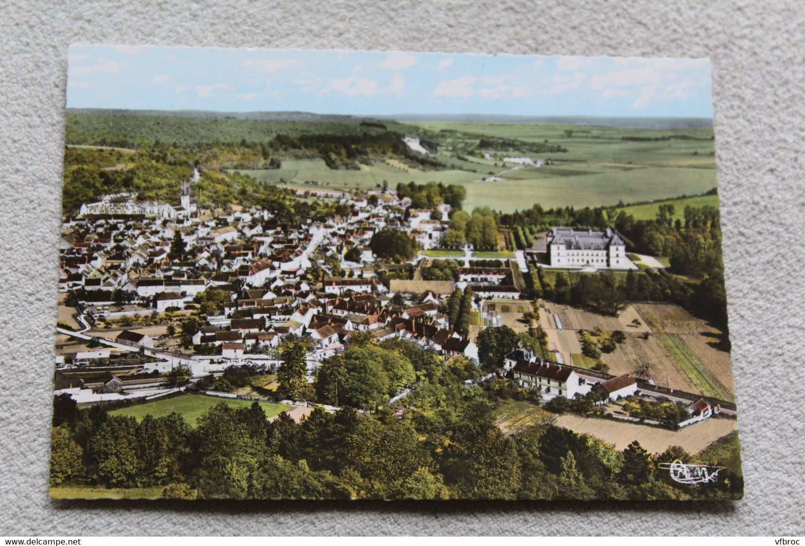 Cpm, Ancy le Franc, vue générale aérienne, Yonne 89