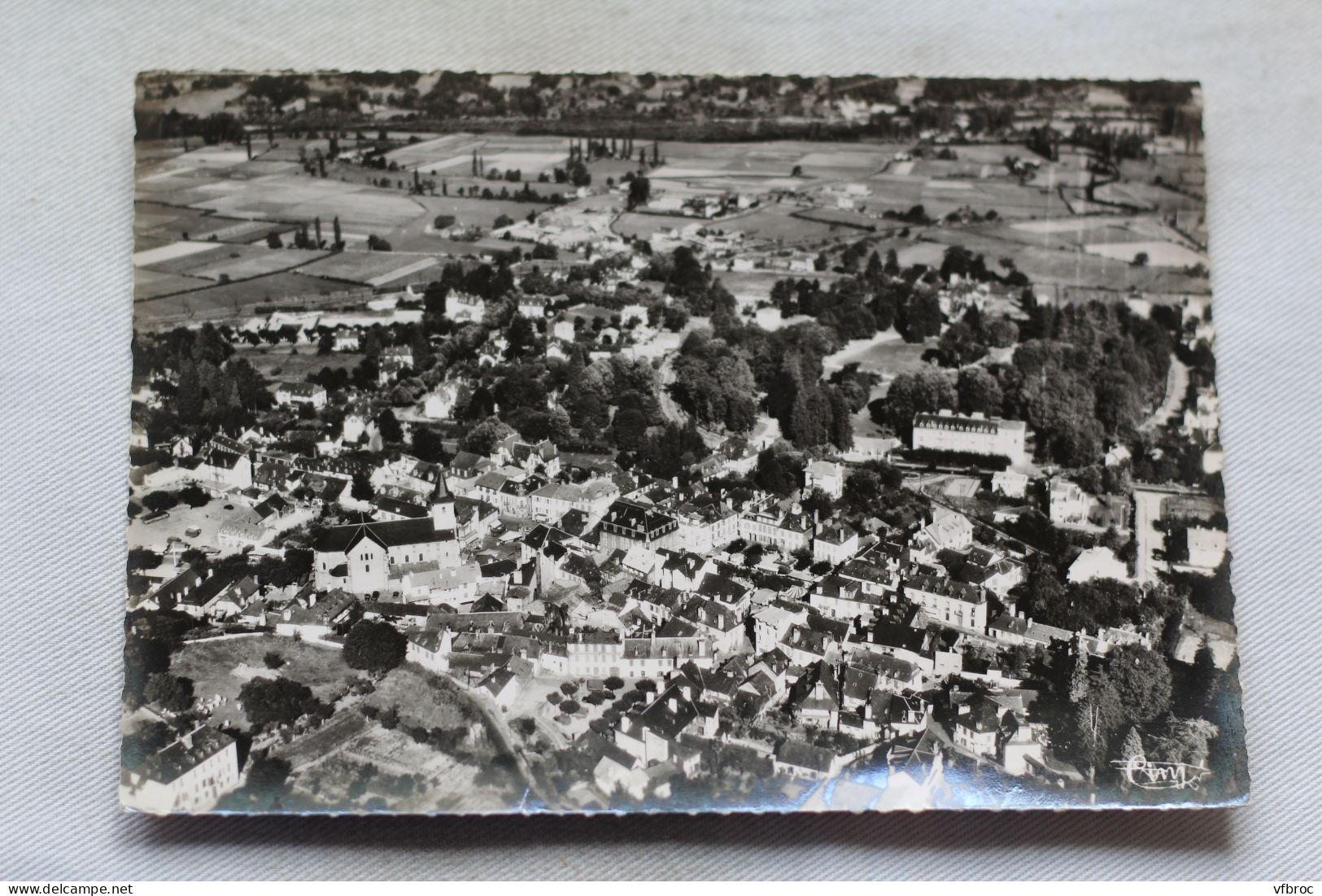 Cpm, Argeles Gazost, vue générale aérienne, Hautes Pyrénées 65