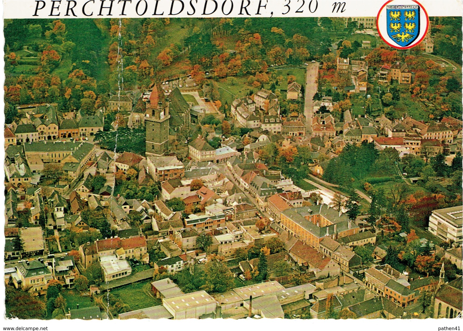 CPM AUTRICHE BASSE-AUTRICHE PERCHTOLDSDORF - Vue aérienne du centre historique