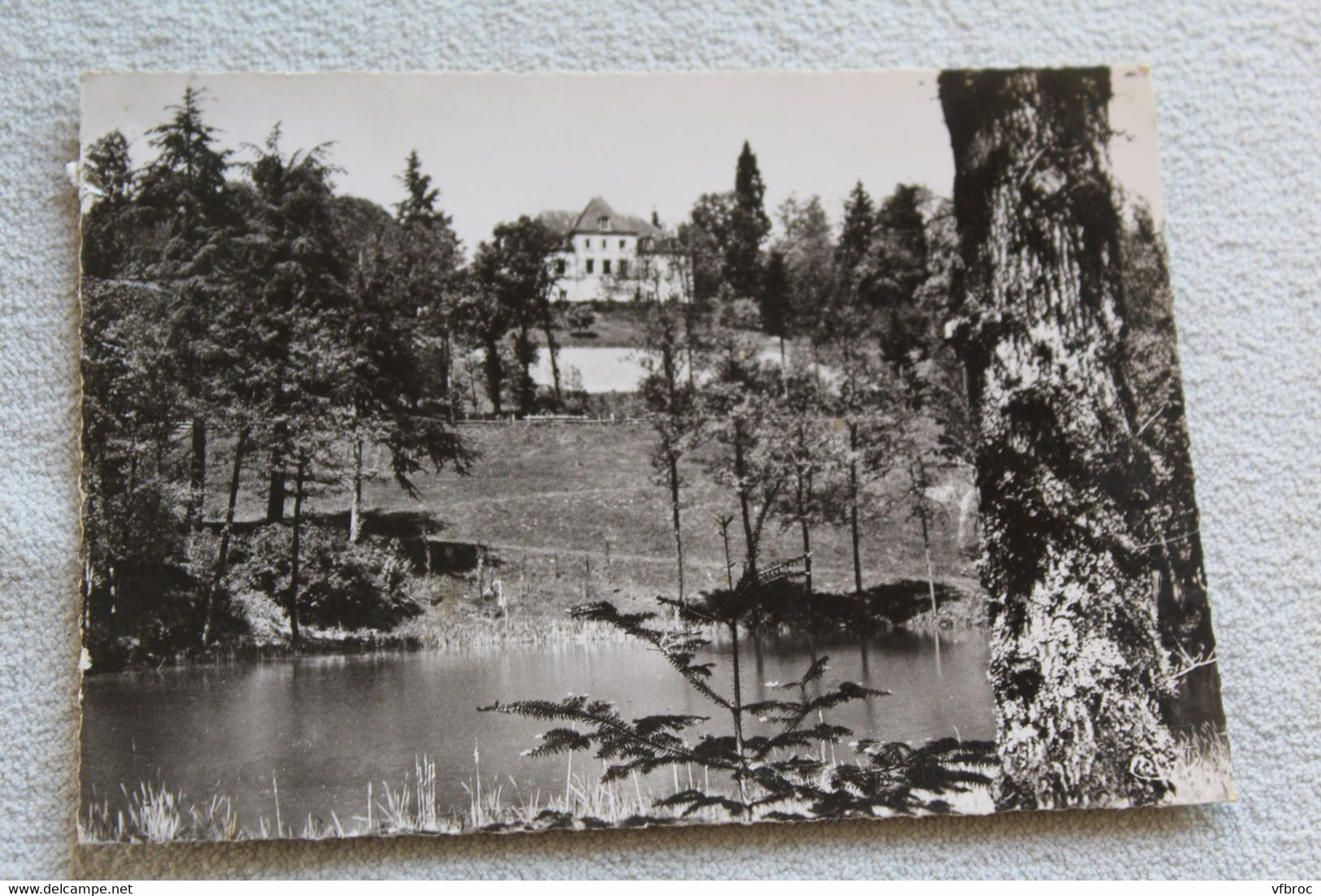 Cpm, Beaujeu, aérium Mauchamp, le château et l'étang, Rhône 69