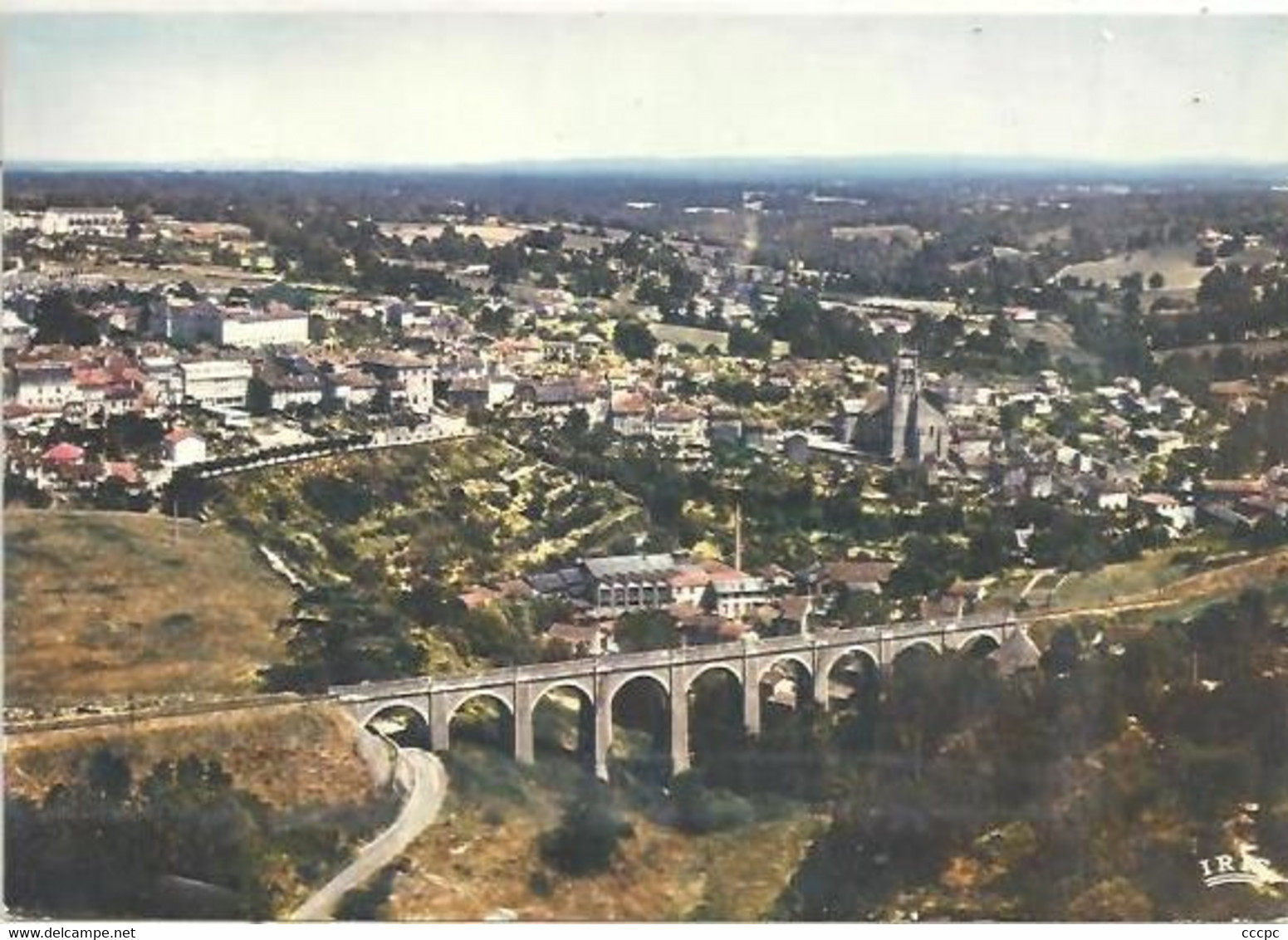 CPM Bellac vue générale aérienne