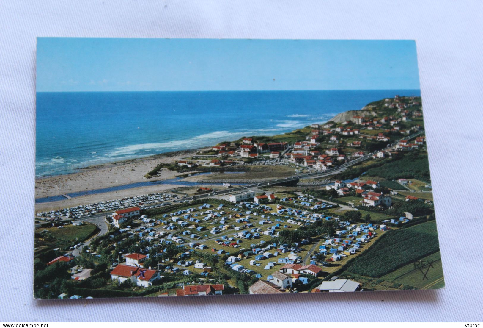 Cpm, Bidart, camping et plage de l'Ouhabia, Pyrénées atlantiques 64