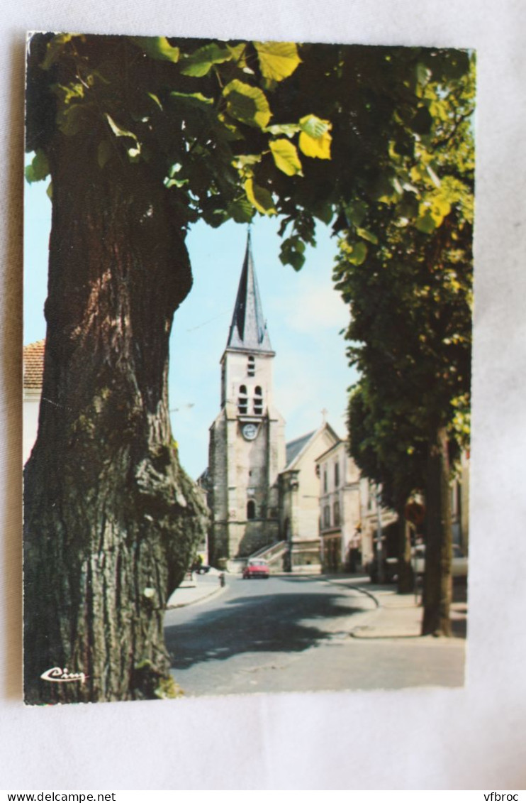 Cpm, Brunoy, l'église, Essonne 91