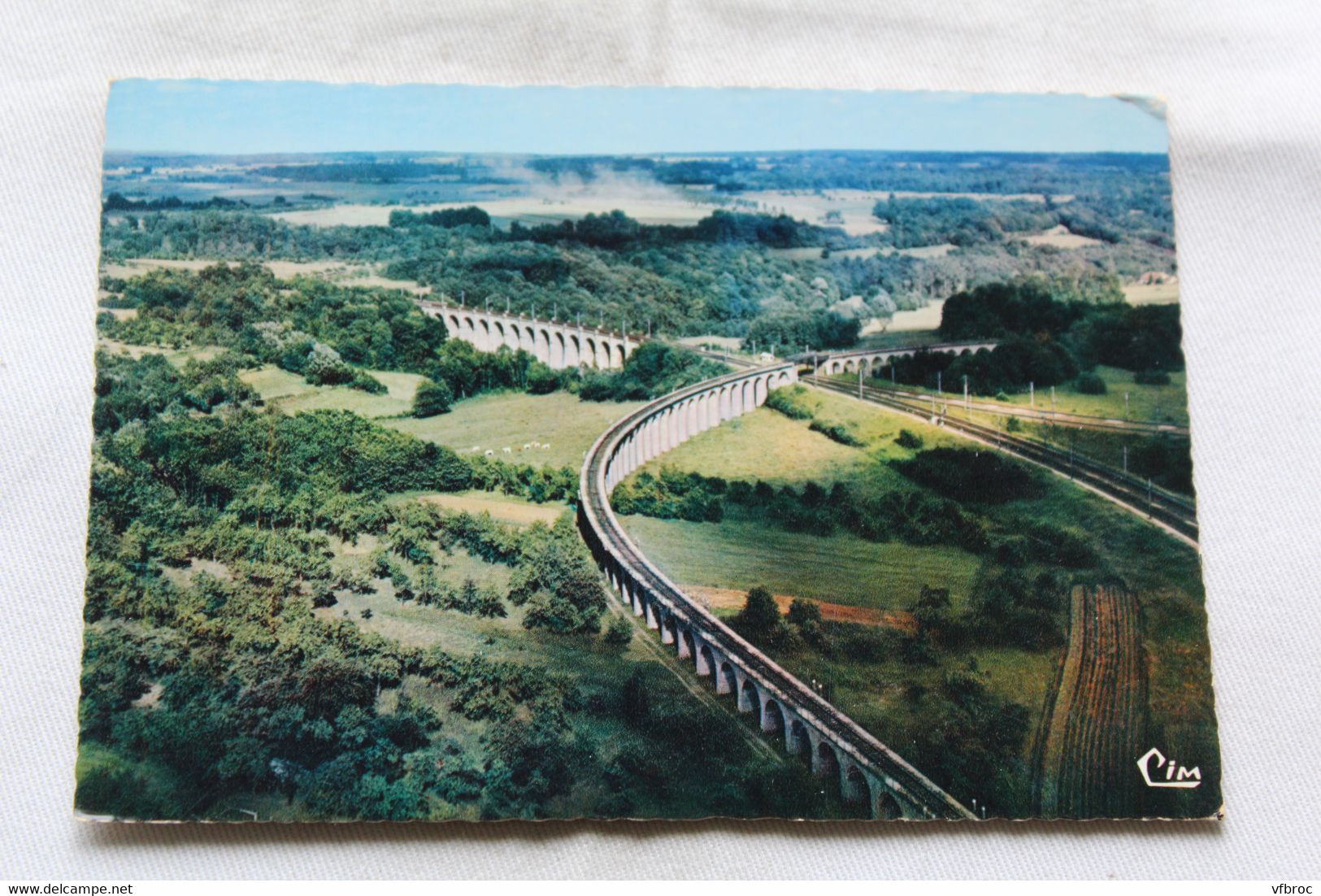 Cpm, Chalindrey, vue aérienne , viaduc, Haute Marne 52