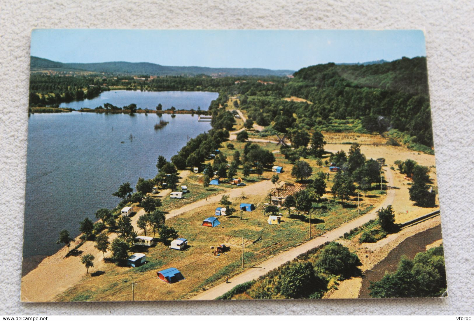 Cpm, Champagney, les Ballastières et le terrain de camping, Haute Saône 70