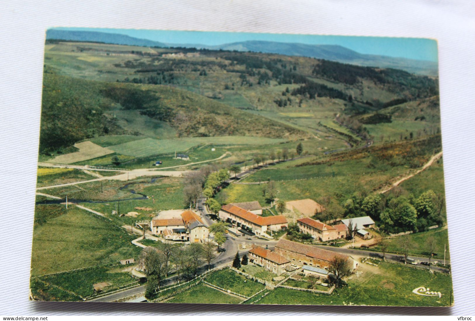 Cpm, Châteauneuf de Randon, vue aérienne, l'Habitarelle et le terrain de camping, Lozère 48