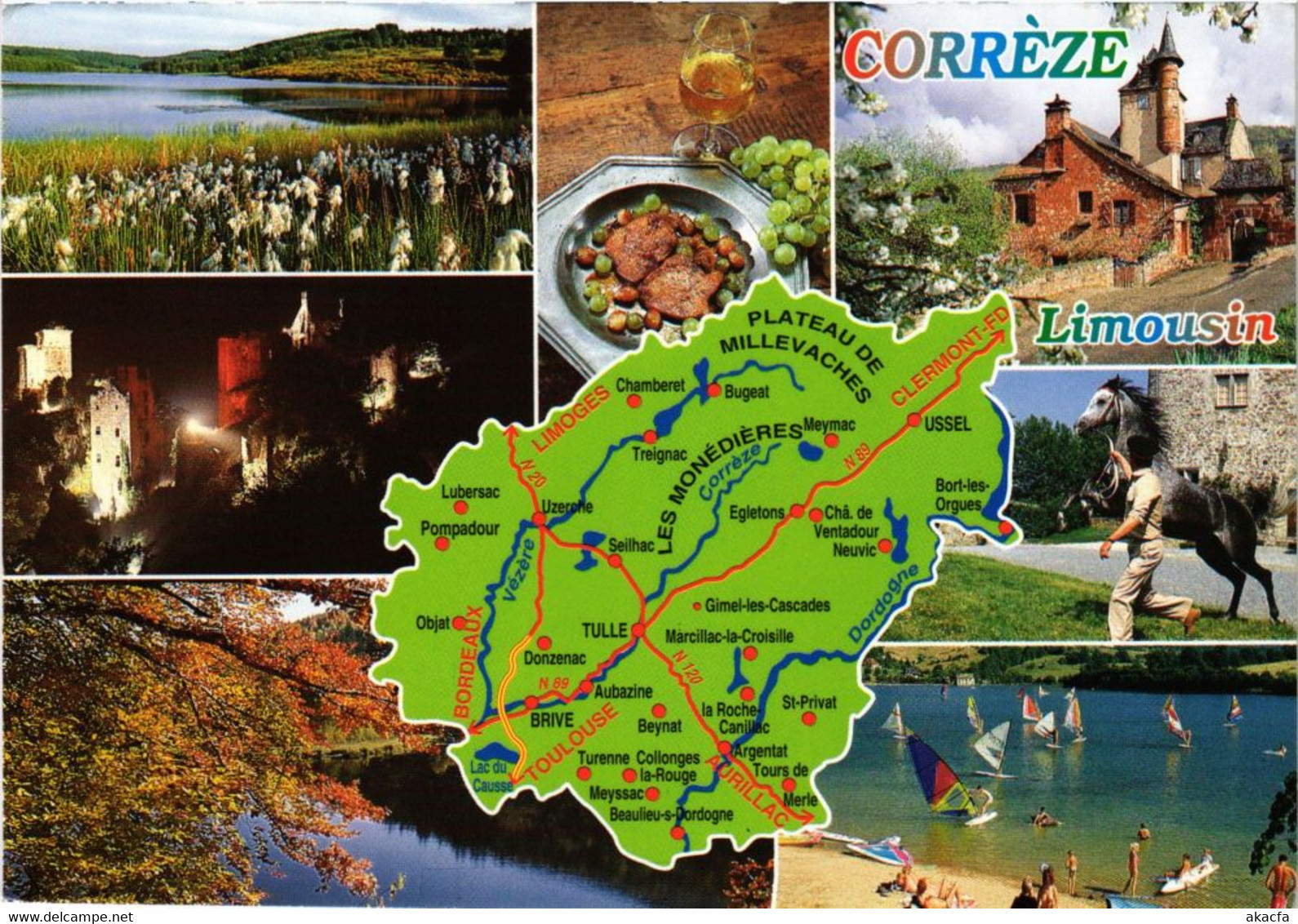 CPM Correze - Limousin - Scenes - Map (1060561)