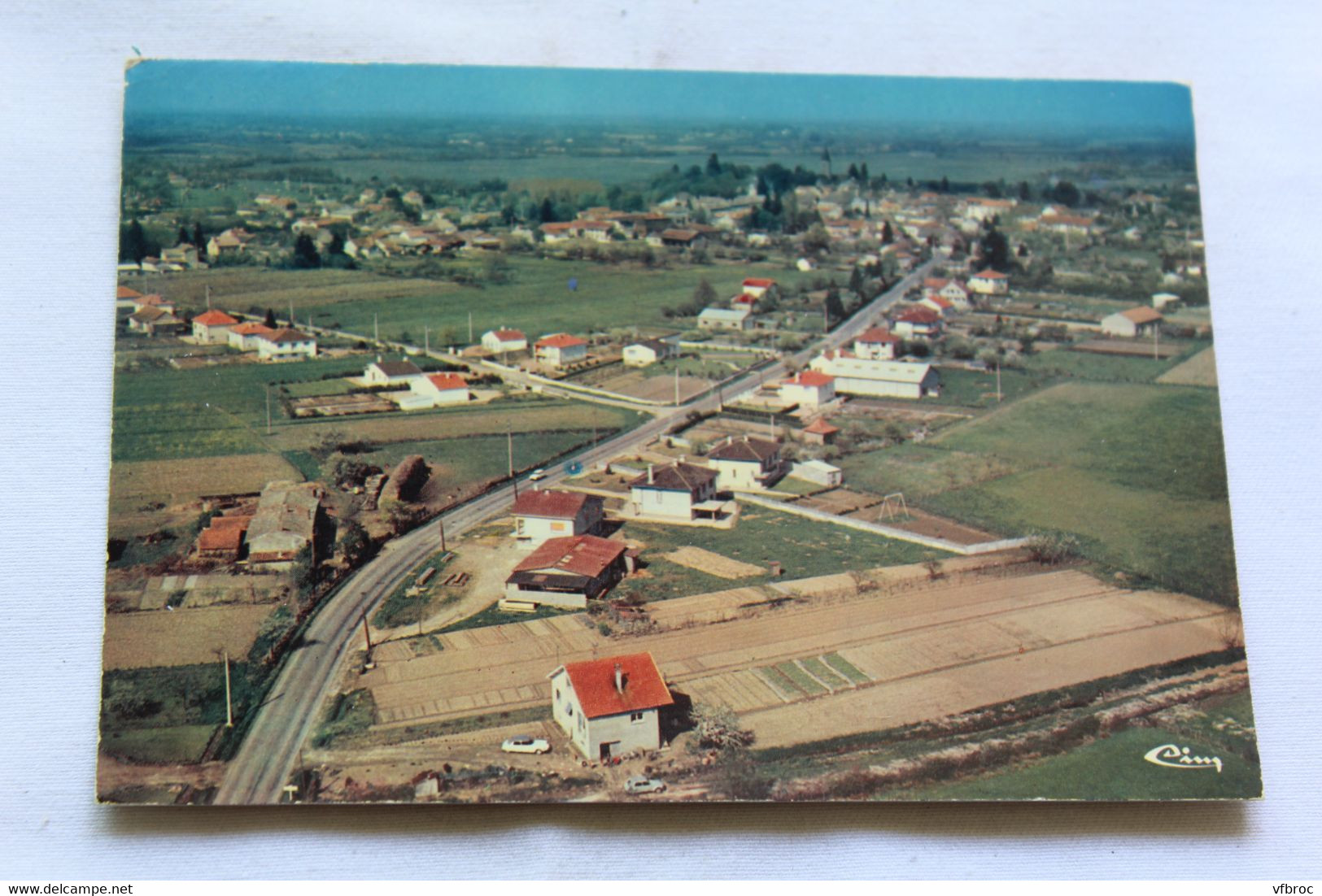 Cpm, Cuisery, route de Pont de Vaux, Saône et Loire 71