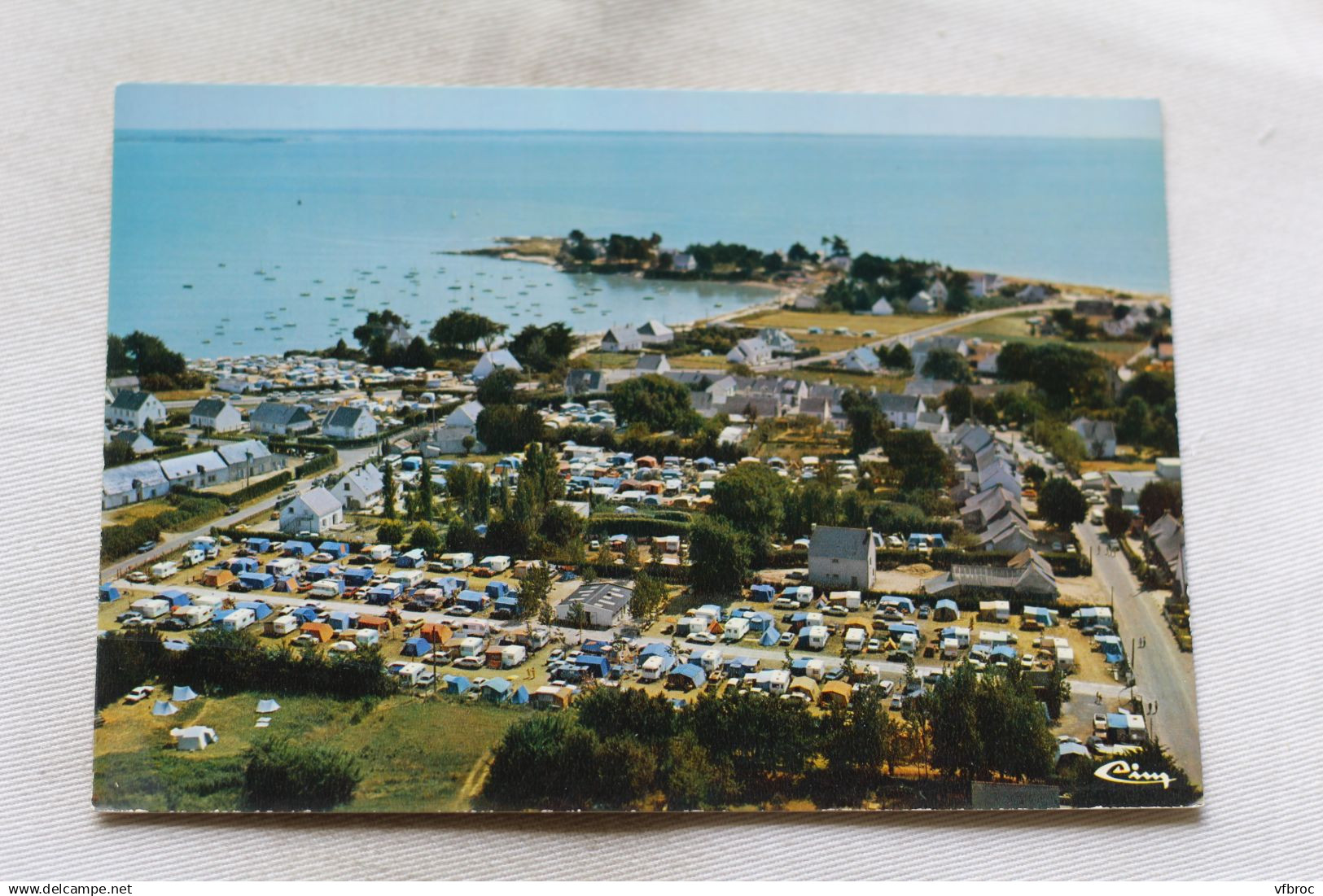 Cpm, Damgan Kervoyal, vue générale de la pointe de Kervoyal, Morbihan 56