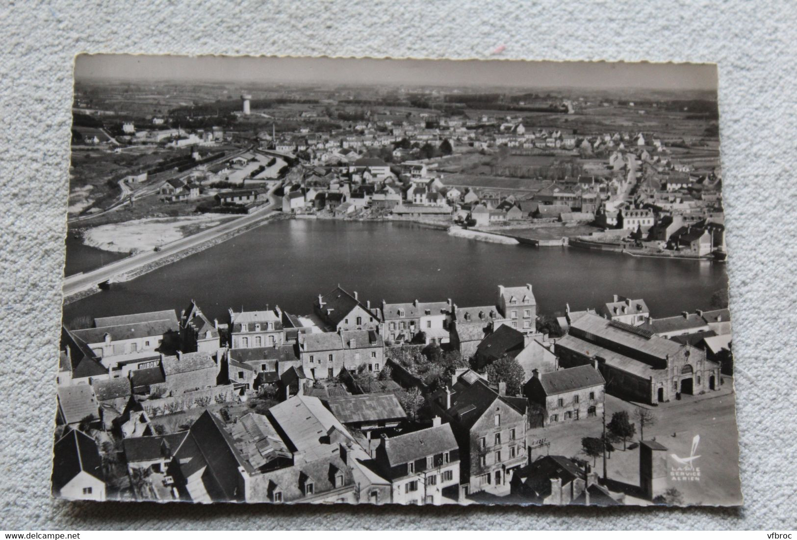 Cpm, en avion au dessus de Pont l'Abbé, Finistère 29