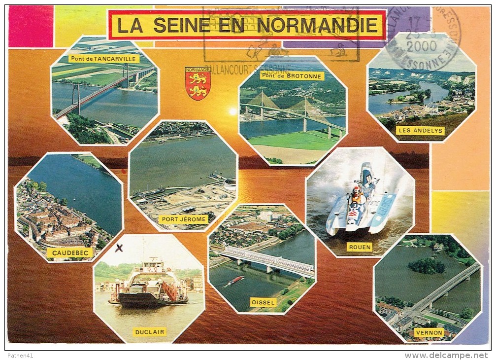 CPM FRANCE 00 REGIONS NORMANDIE - La Seine en Normandie - Multivues 2000