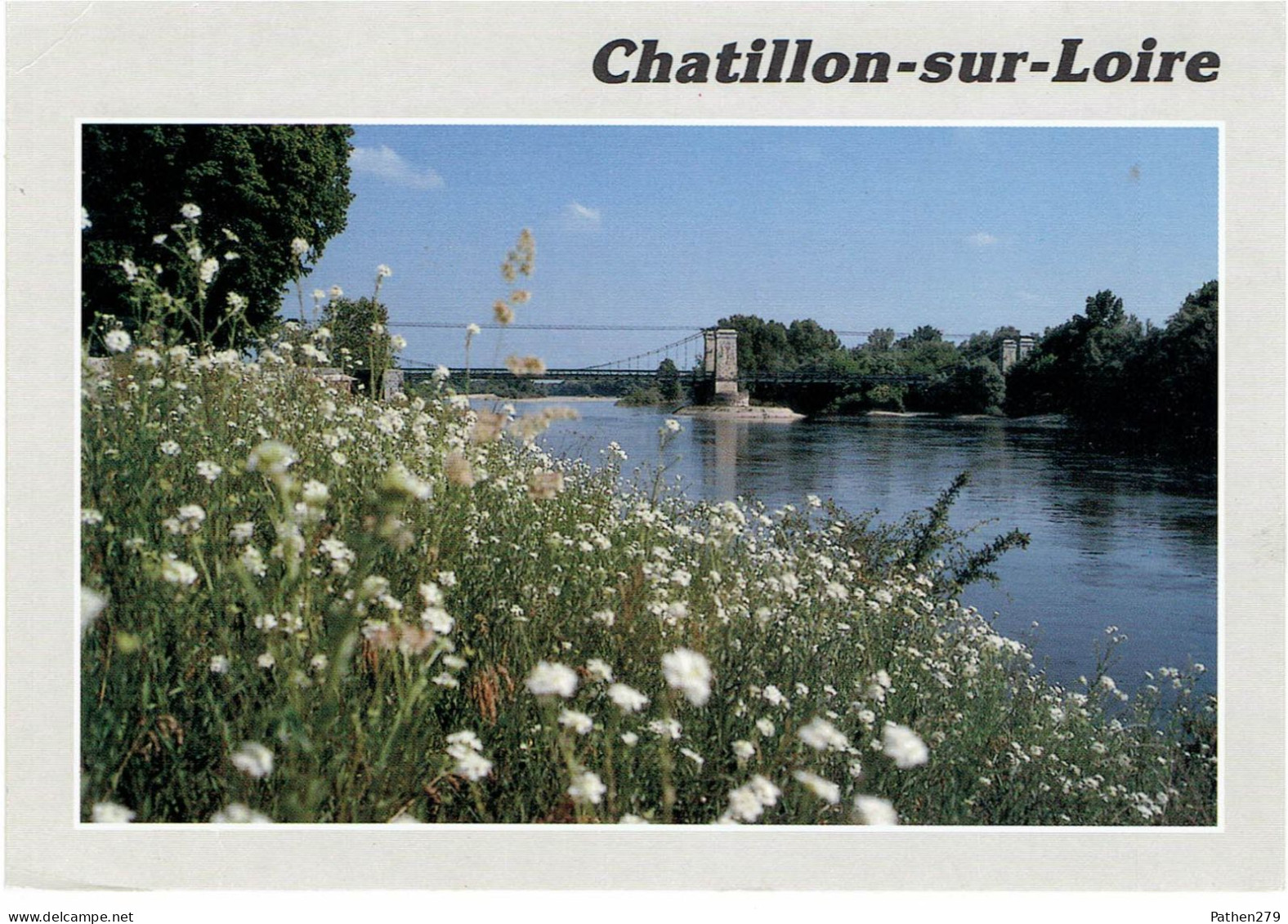 CPM FRANCE 45 LOIRET CHATILLON-SUR-LOIRE - Le pont et la Loire - 1990