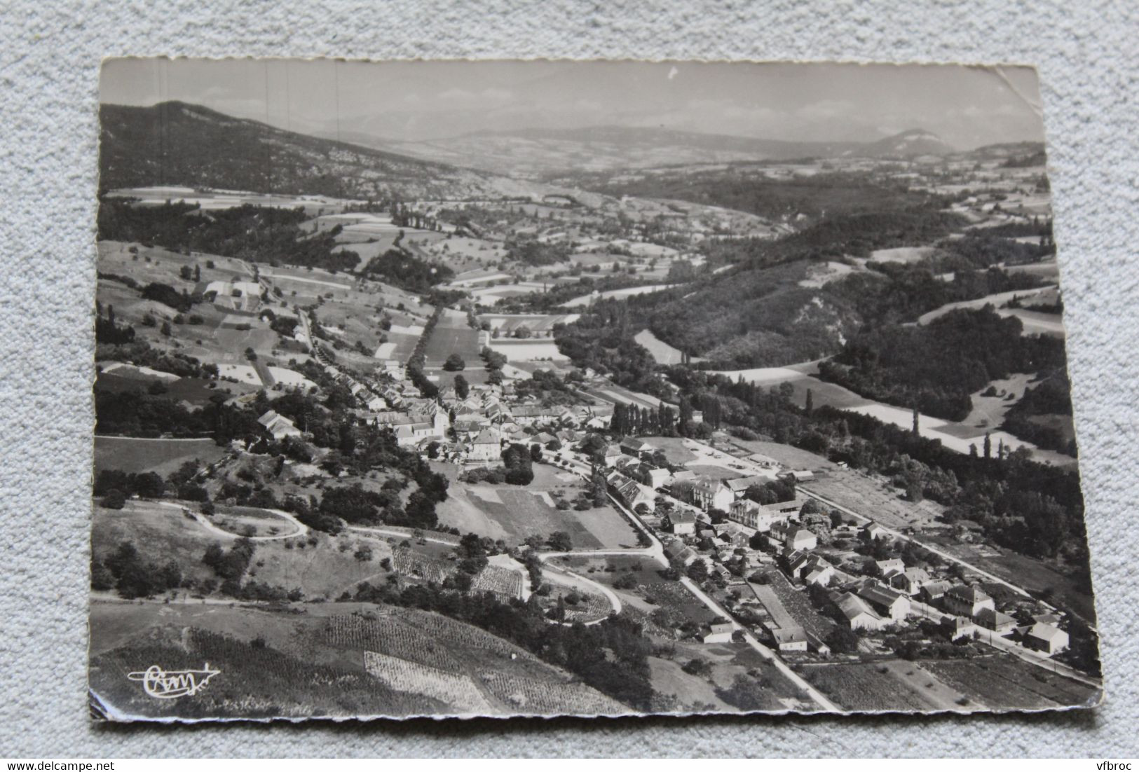 Cpm, Frangy, vue aérienne, au fond le Parmelan, Haute Savoie 74