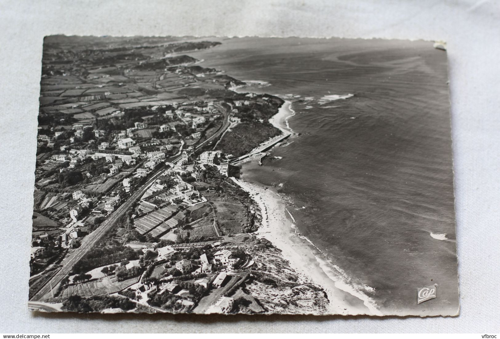 Cpm, Guéthary, vue aérienne, Pyrénées Atlantiques 64