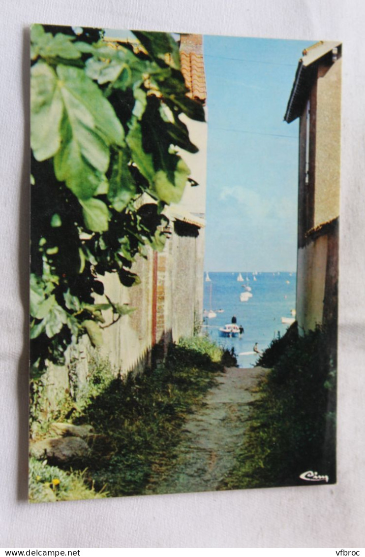 Cpm, ile de Noirmoutier, le vieil, vieille ruelle, Vendée 85