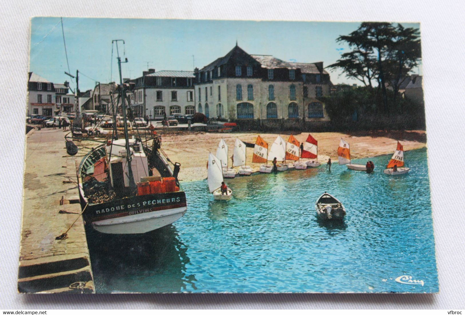 Cpm, Ile Tudy, le port avec les optimists, Finistère 29