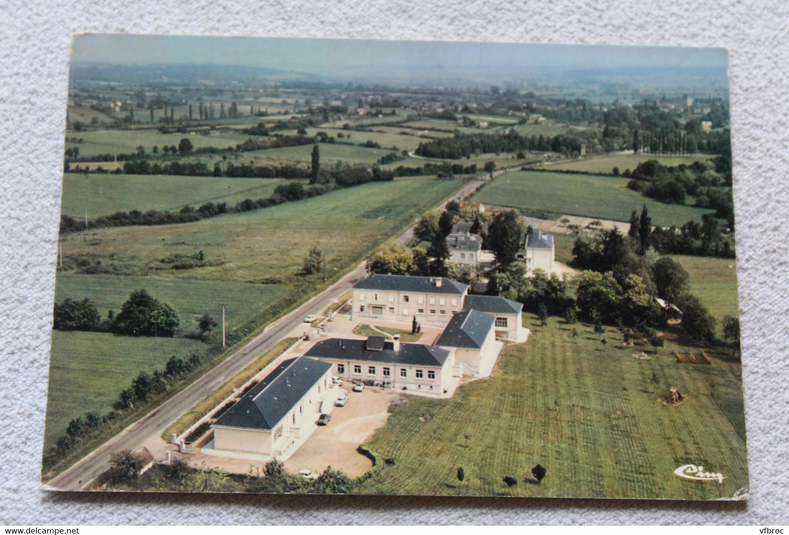 Cpm, la Roche Posay, vue aérienne, la colline ensoleillée, Vienne 86