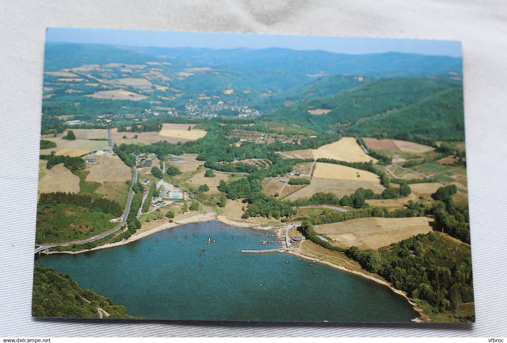 Cpm, la Salvetat sur Agout, vue aérienne, lac de la Raviege et la Salvetat, Hérault 34