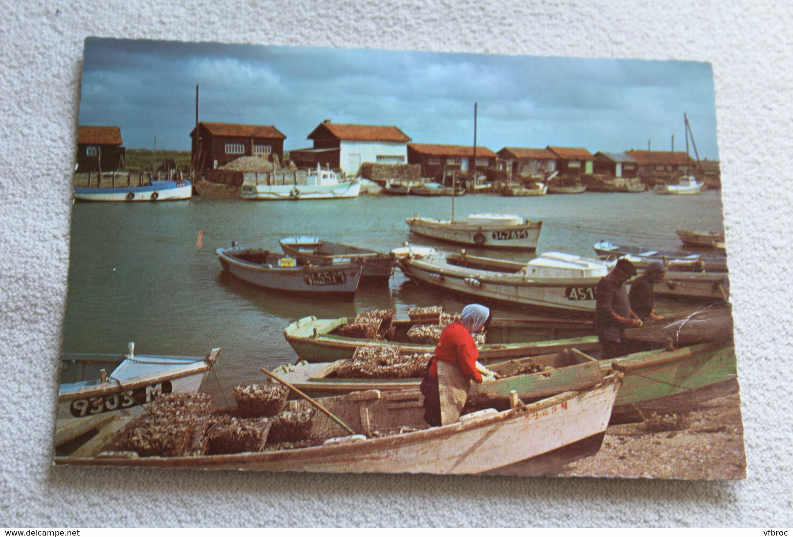 Cpm, la Tremblade, le port, travaux ostréicoles, Charente maritime 17