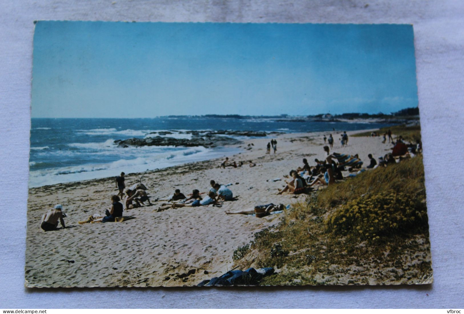 Cpm, la Turballe, la plage de la Bastille, Loire atlantique 44