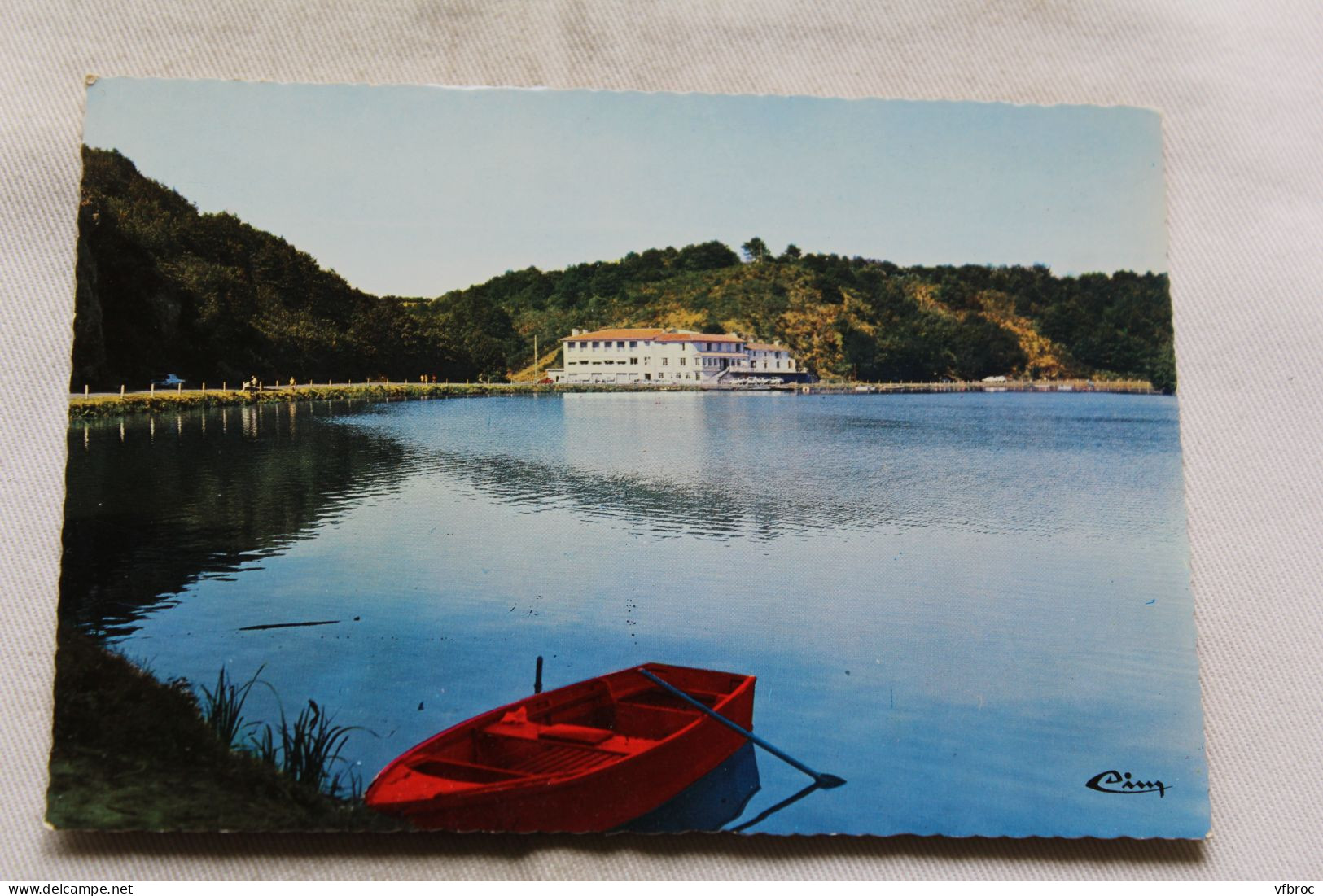 Cpm, lac de Chantonnay, hôtel restaurant du moulin neuf, Vendée 85