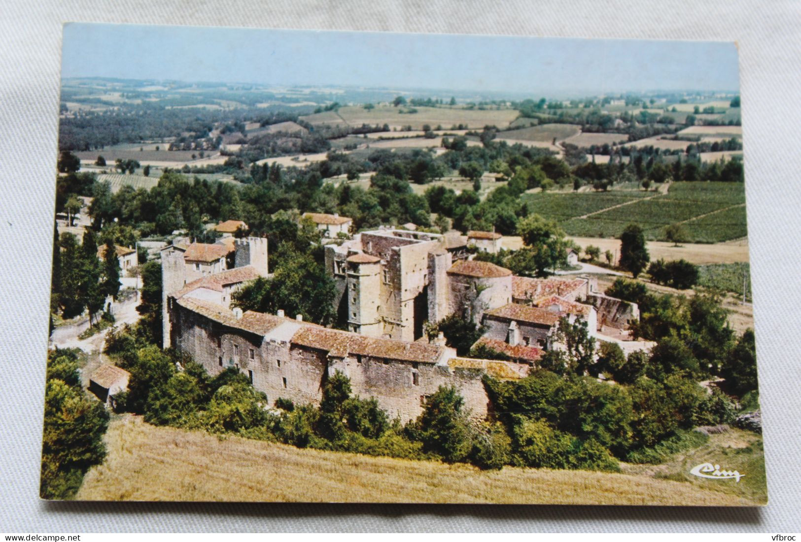 Cpm, Larressingle, vue aérienne, Gers 32