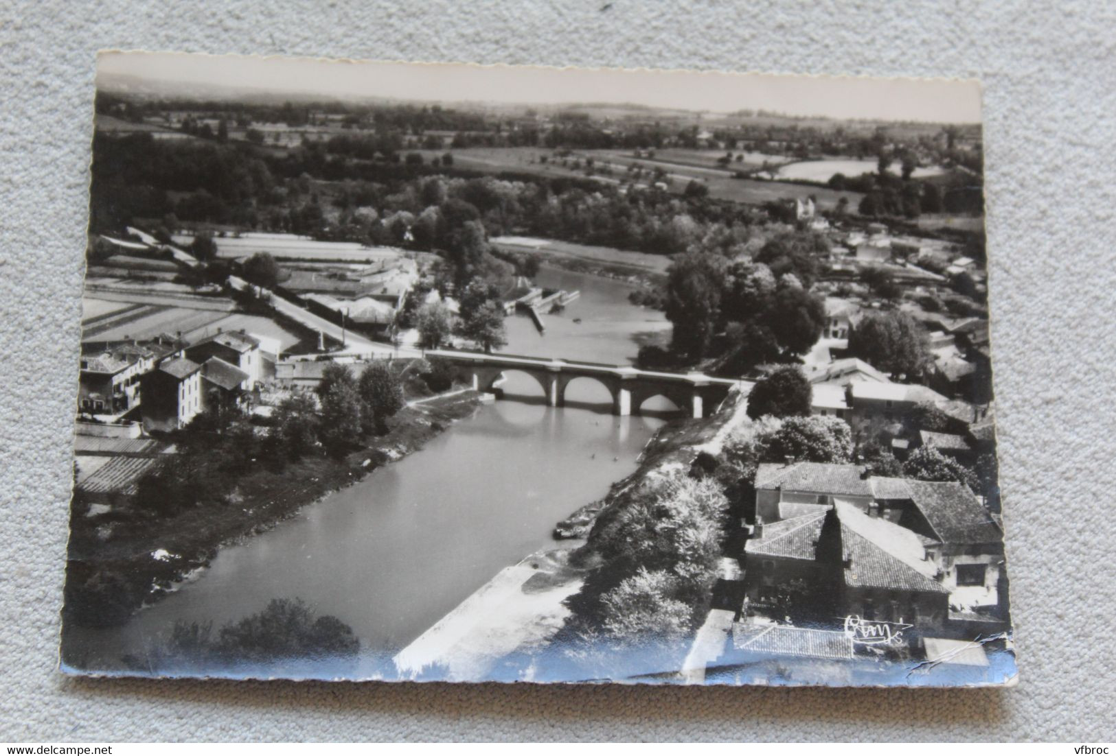 Cpm, Lavardac, vue sur la Baïse, Lot et Garonne 47