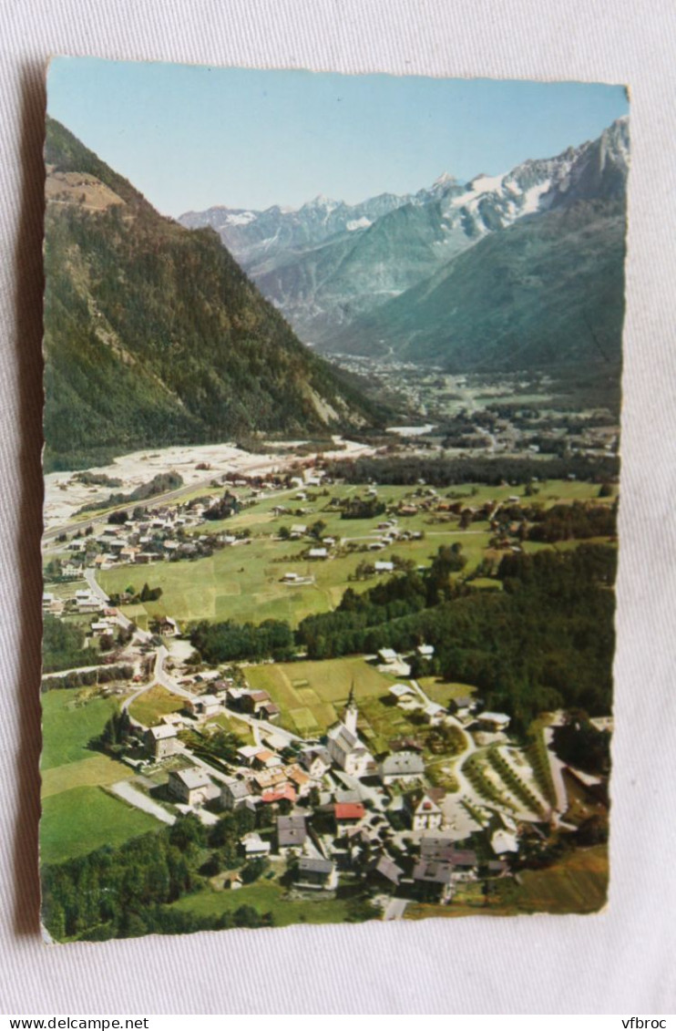 Cpm, les Houches, vue aérienne, Haute Savoie 74