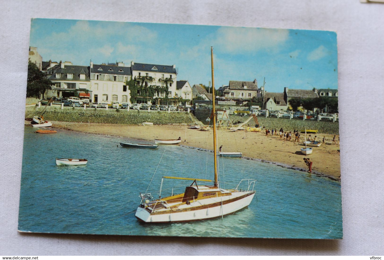 Cpm, Locquirec, la plage, Finistère 29