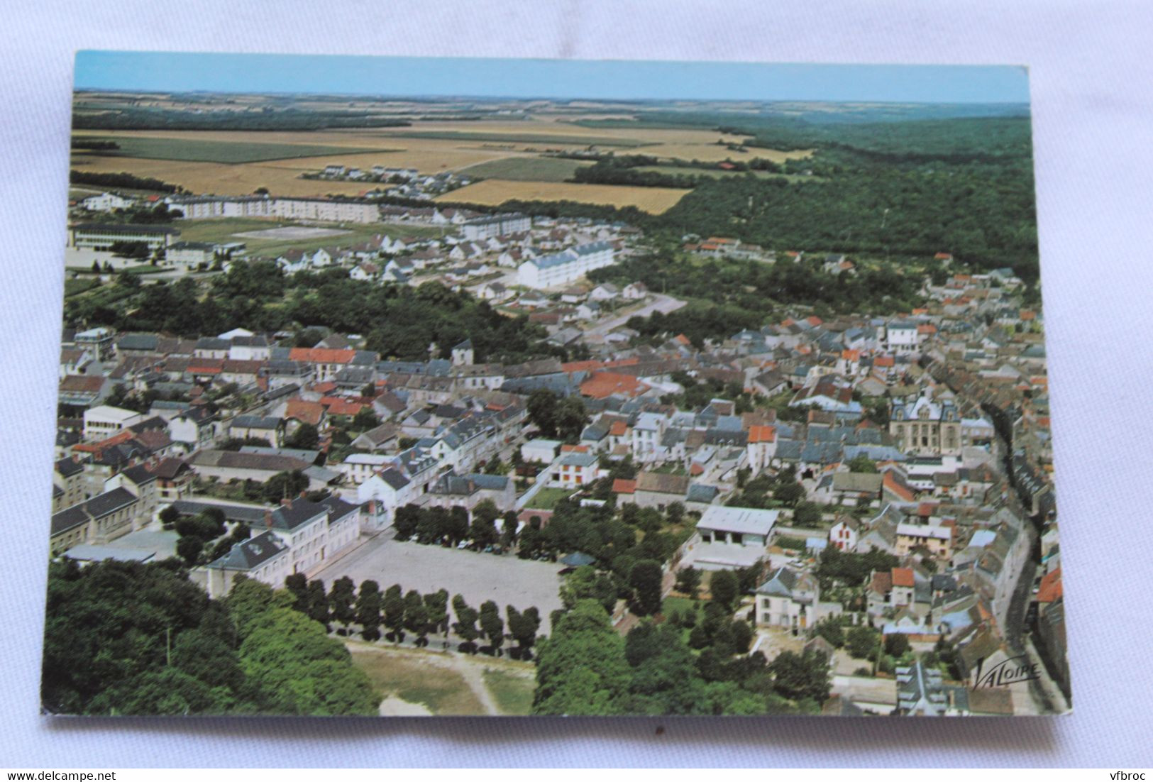 Cpm, Malesherbes, vue générale aérienne, Loiret 45