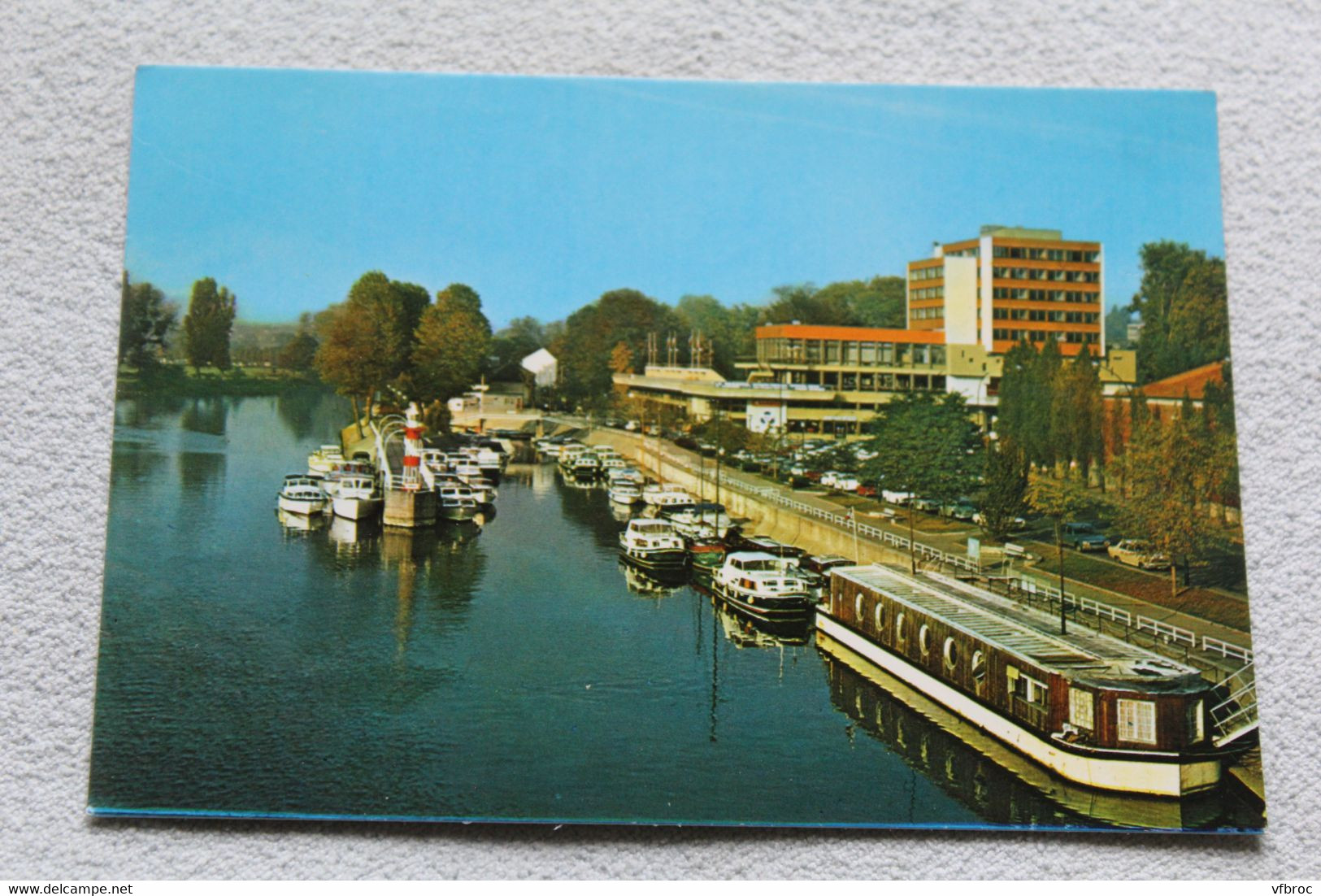 Cpm, Nogent sur Marne, le Perreux, le port de plaisance, Val de Marne 94