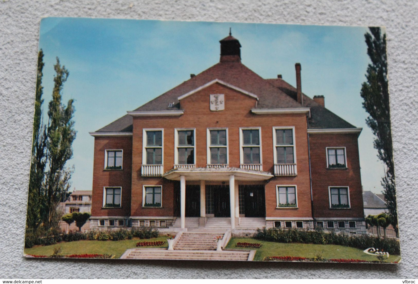 Cpm, Rosières en Santerre, l'hôtel de ville, Somme 80