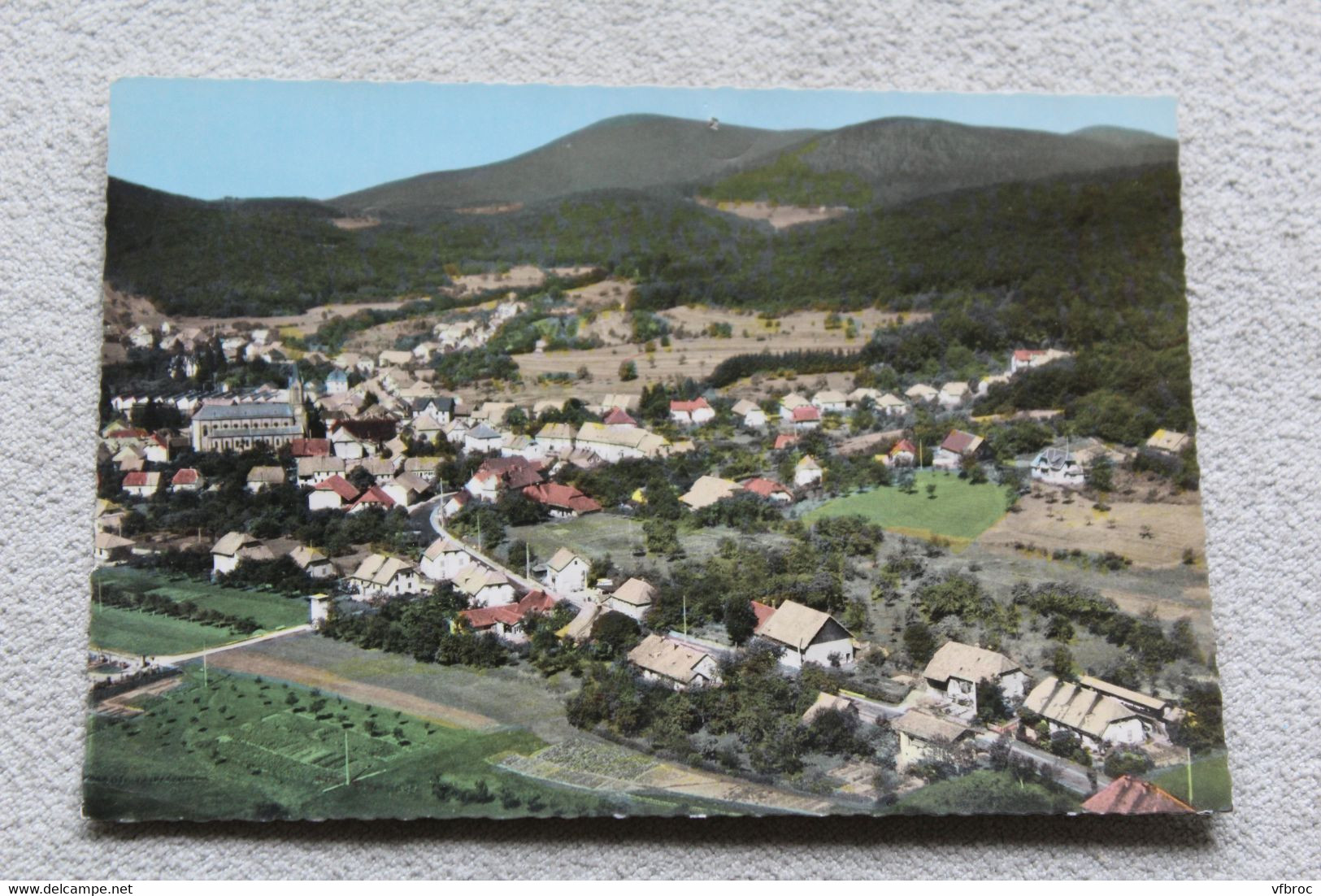 Cpm, Rougemont le Château, vue générale aérienne, Territoire de Belfort 90