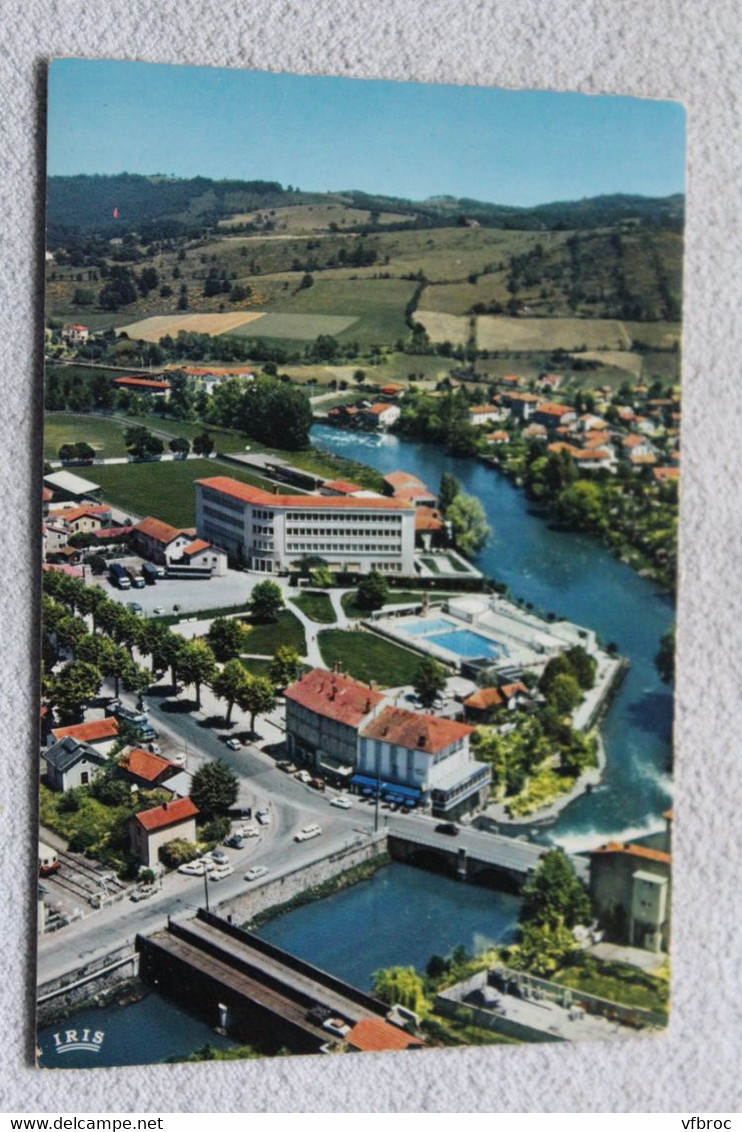 Cpm, Saint Girons, la piscine et le Salat, Ariège 09