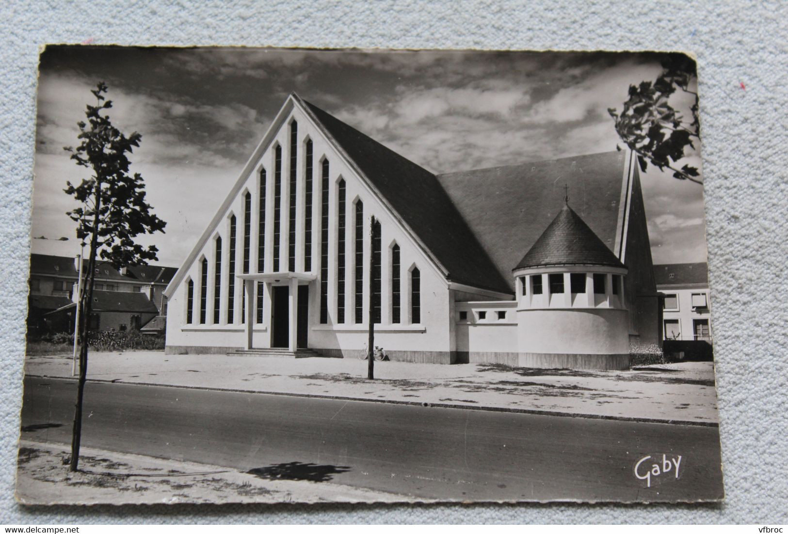 Cpm, Saint Nazaire, église saint Gohard, l'extérieur, Loire atlantique 44